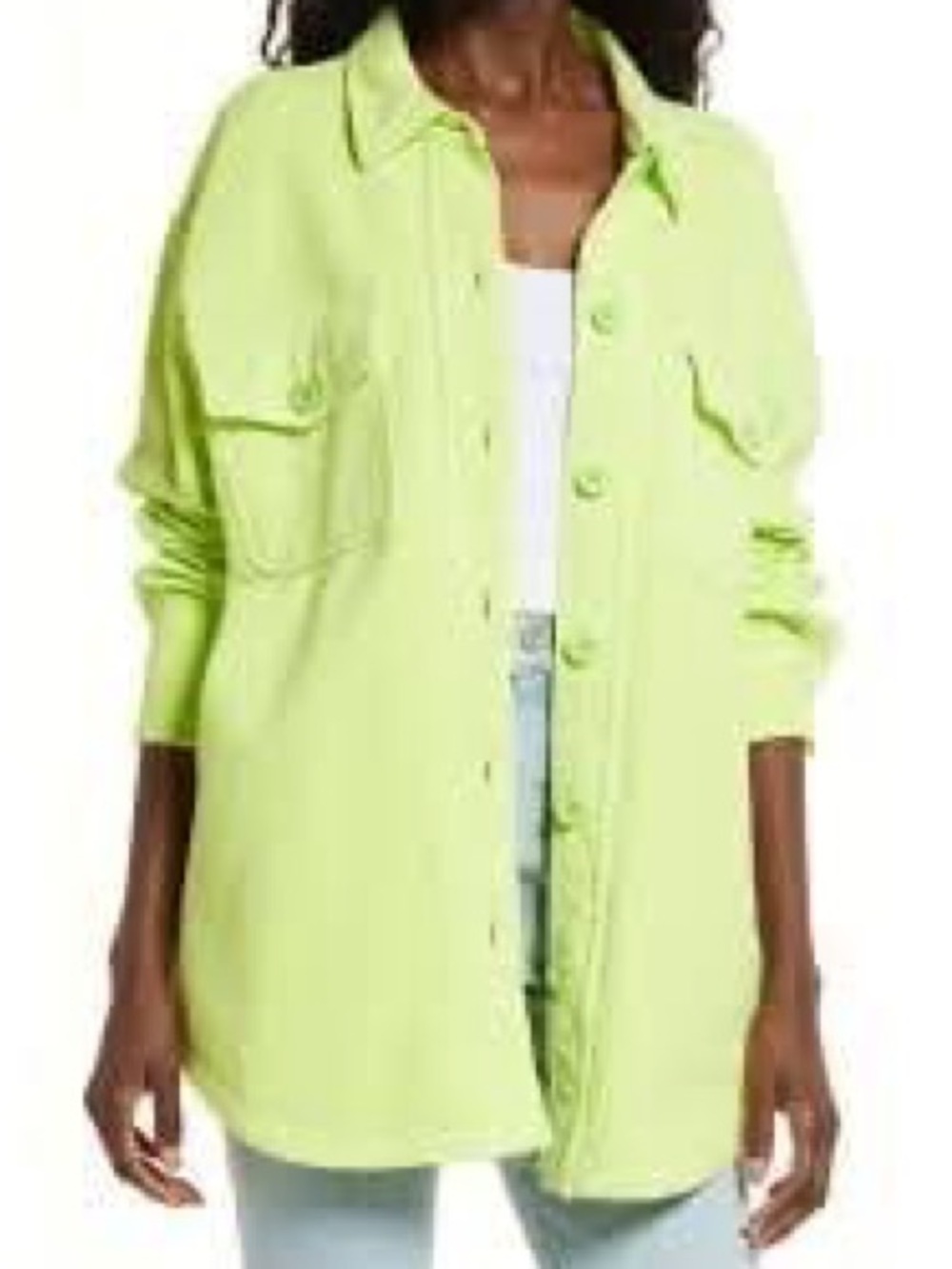 Good American Neon Shacket 3/4 Large/XL